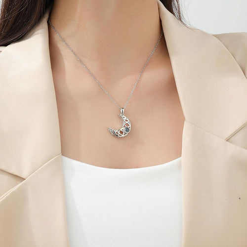 100 Language "I Love You" Projection Couple Necklaces - Magnetic Sun & Moon Design